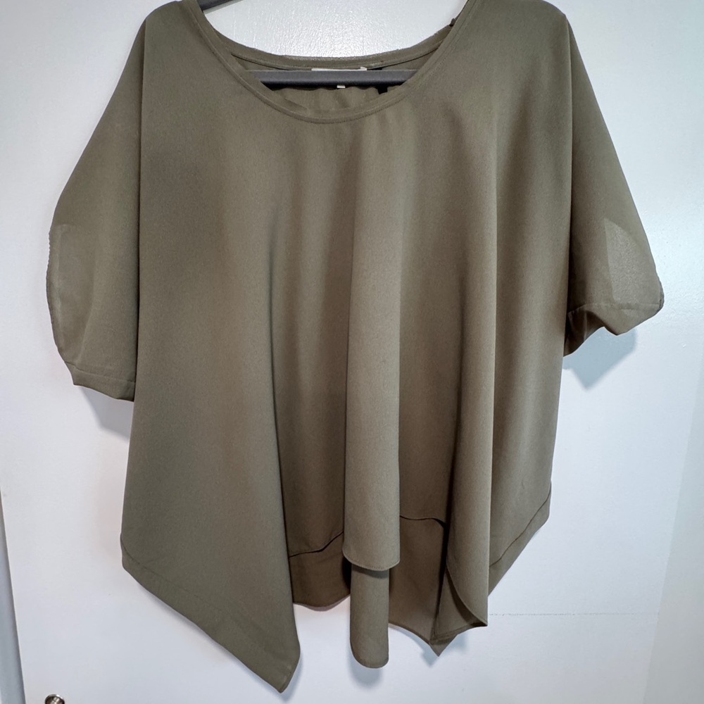 Helmut Lang Olive (army greenish) Women's Blouse